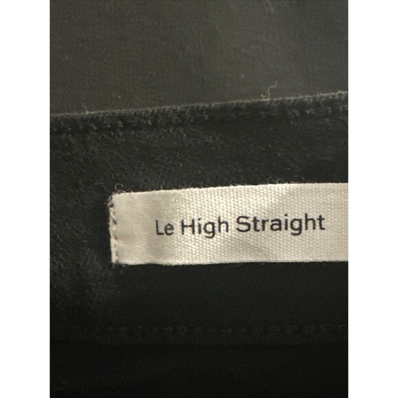 Frame Womens Jeans Denim Size 30 High Rise Slim Straight Black Relaxed Ankle - Picture 8 of 14